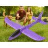 SAMOLOT ZABAWKA STYROPIANOWY SZYBOWIEC RZUTKA 47 CM - fioletowy