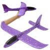 SAMOLOT ZABAWKA STYROPIANOWY SZYBOWIEC RZUTKA 47 CM - fioletowy