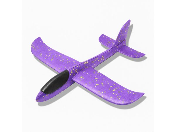 SAMOLOT ZABAWKA STYROPIANOWY SZYBOWIEC RZUTKA 47 CM - fioletowy
