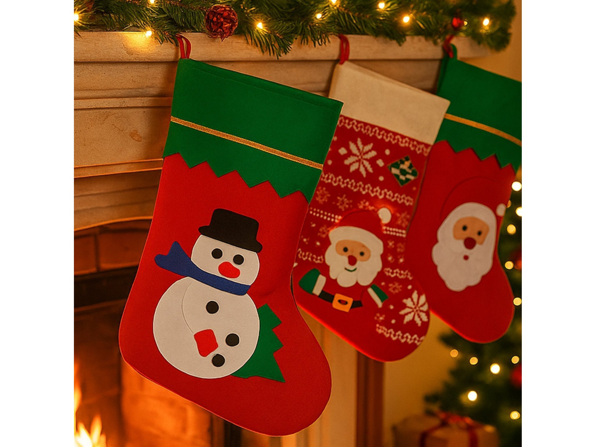 SKARPETA ŚWIĄTECZNA NA PREZENTY - bałwan