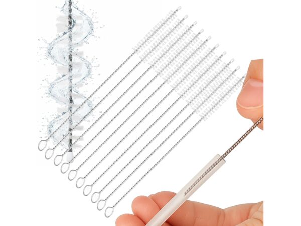 SZCZOTKA DO CZYSZCZENIA SŁOMEK WĘŻYKÓW 24cm 10SZT