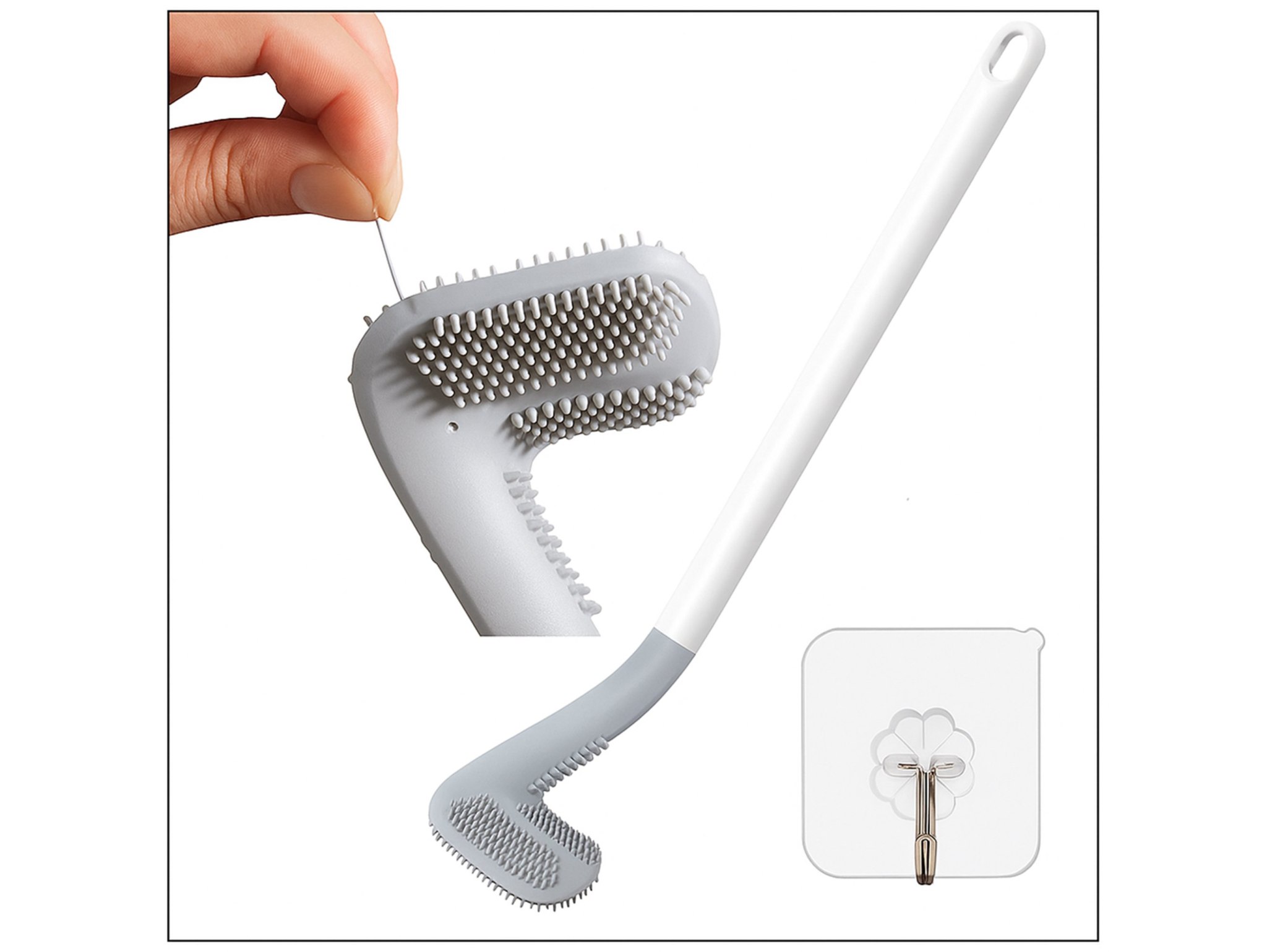 SZCZOTKA SILIKONOWA DO WC TYP3