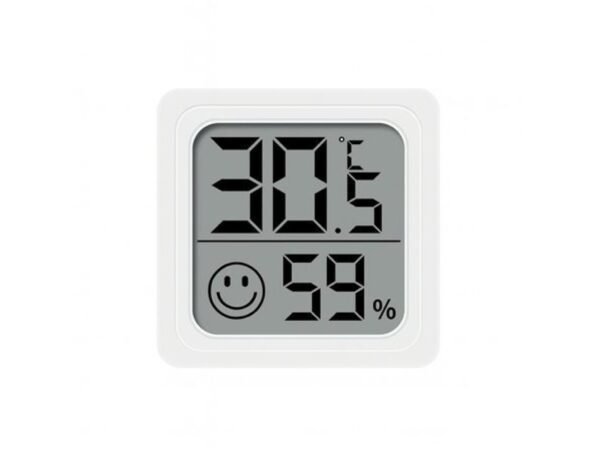 TERMOMETR HIGROMETR POKOJOWY SAMOPRZYLEPNY - biały wzór 2 frez