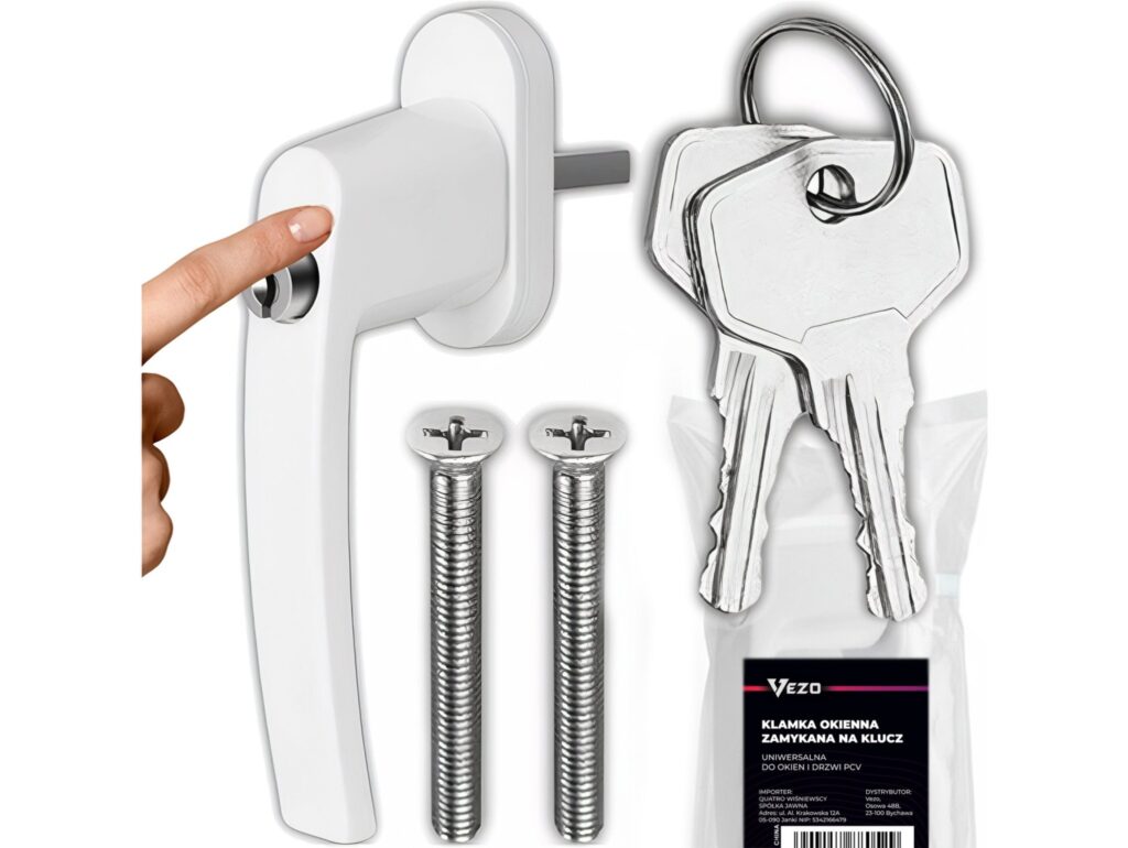 VEZO KLAMKA OKIENNA Z ZAMKIEM