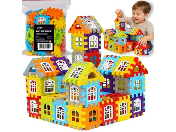 VEZO KLOCKI KONSTRUKCYJNE WAFLE 100SZT ZESTAW