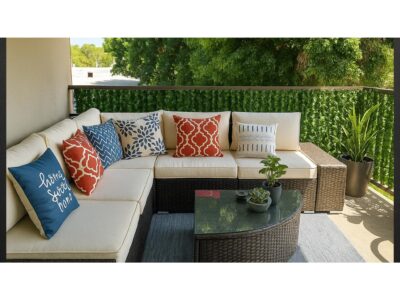 ŻYWOPŁOT SZTUCZNY OSŁONA BALKON MATA ZIELONA ŚCIANA 3x100cm