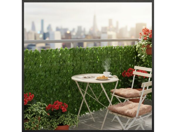 ŻYWOPŁOT SZTUCZNY OSŁONA BALKON MATA ZIELONA ŚCIANA 3x100cm