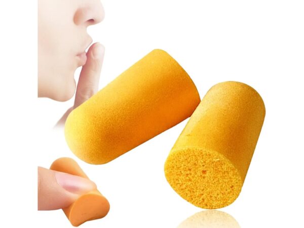 ZATYCZKI DO USZU STOPERY PIANKOWE - pomarańczowy