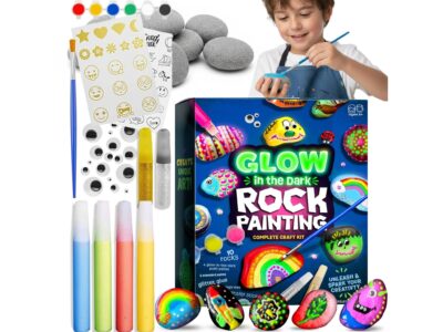 ZESTAW DO MALOWANIA KAMIENI ŚWIECĄCYCH W CIEMNOŚCI