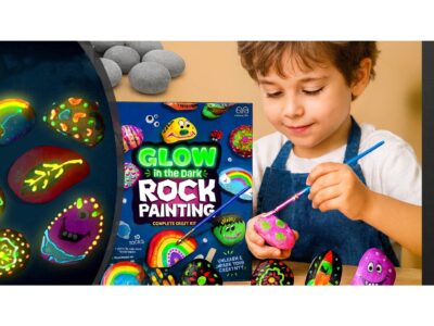 ZESTAW DO MALOWANIA KAMIENI ŚWIECĄCYCH W CIEMNOŚCI