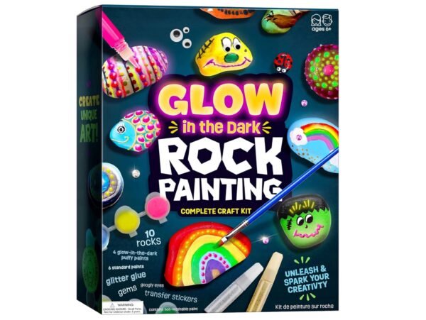 ZESTAW DO MALOWANIA KAMIENI ŚWIECĄCYCH W CIEMNOŚCI