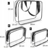 ZESTAW KOSMETYCZEK TRANSPARENTNYCH 3SZT